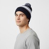Anna-Kaci Winter Knit Beanie with Pom and Stripe Design Warm Stretchy Hat for Cold Weather - 3 of 3