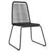 vidaXL 3 Piece Patio Dining Set Black - 3 of 4