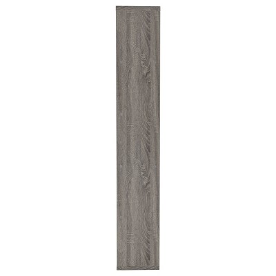 Transitional Weathered Gray 5-Tier Wood Bookcase