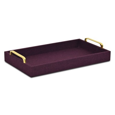 Cheung's Canter Isle Linen Tray - Purple