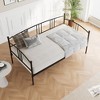 Twin Metal Daybed with Trundle, No Box Spring Needed - 2 of 4