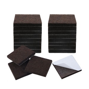 Unique Bargains Felt Self-stick Non-slip Anti-scratch Square Furniture Floor Pads 20 Pcs - 1 of 3