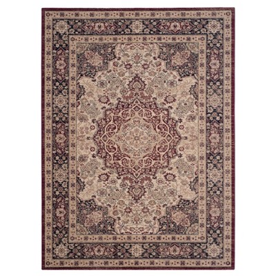 Lavar Kerman Rug - Cream/Navy - (5'1"x7'6") - Safavieh