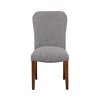 NicBex 2 Piece Set Dining Chair with Wood Legs Modern Upholstered Padded Seats Dining Room Furniture,Gray - 4 of 4