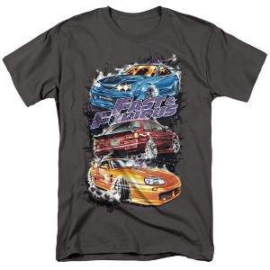 Men's Fast And The Furious Smokin Street Cars T-Shirt - 1 of 4