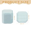 Unique Bargains Velvet Octagon Wedding Proposal Engagement 2 Slot Jewelry Storage Ring Box - 2 of 4