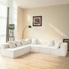 130'' Striped Corduroy Modular U-Shaped Sectional Sofa with Reversible Chaise Lounge, Deep Seats, Freely Configurable Layout, No Assembly Required - 2 of 4