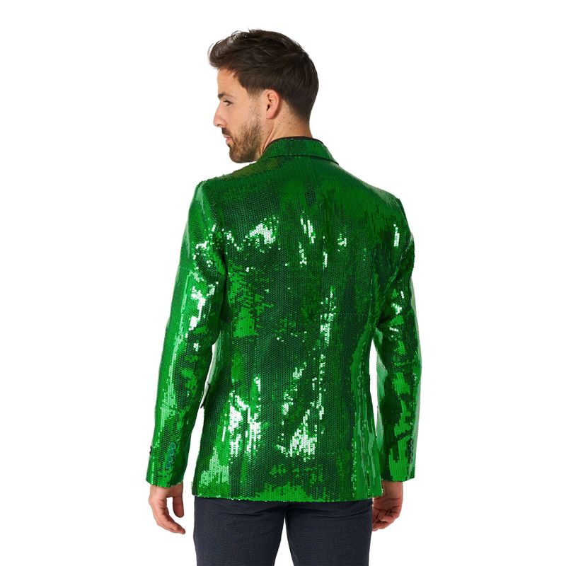 Suitmeister Men's Christmas Blazer - Sequins Green, 2 of 5