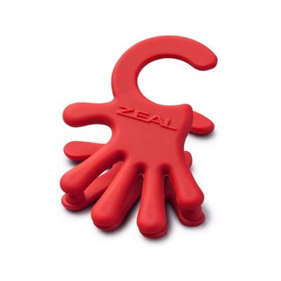 Zeal Clip to Pan Silicone Handy Spoon Rest Red
