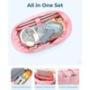 FATMOON Fitness Bag  - Travel Bag with Shoe Compartment Luggage Bag Quilted Sports Bag for Women - 4 of 4