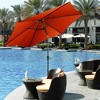 Tangkula 9 Ft Patio Table Market Umbrella Yard Outdoor w/ Heavy-duty Umbrella Base - 2 of 4