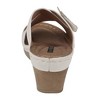 GC Shoes Selly Cross-Strap Flower Comfort Slide Wedge Sandals - 3 of 4