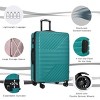 3-Piece Hardshell Luggage Set with Double Spinner Wheels, TSA Lock & Expandable Design – 20"/24"/28" Lightweight Suitcases –Cuddlewood - 3 of 4