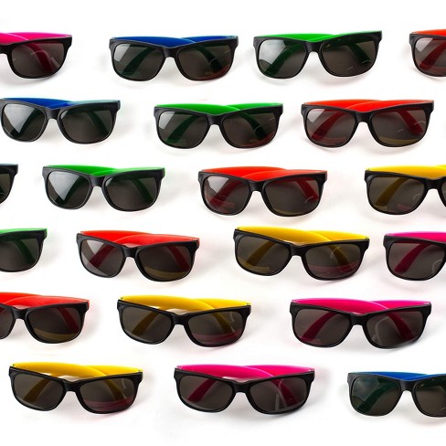 Neliblu Neon Kids Sunglasses Uv Protection, 30-pack : Target