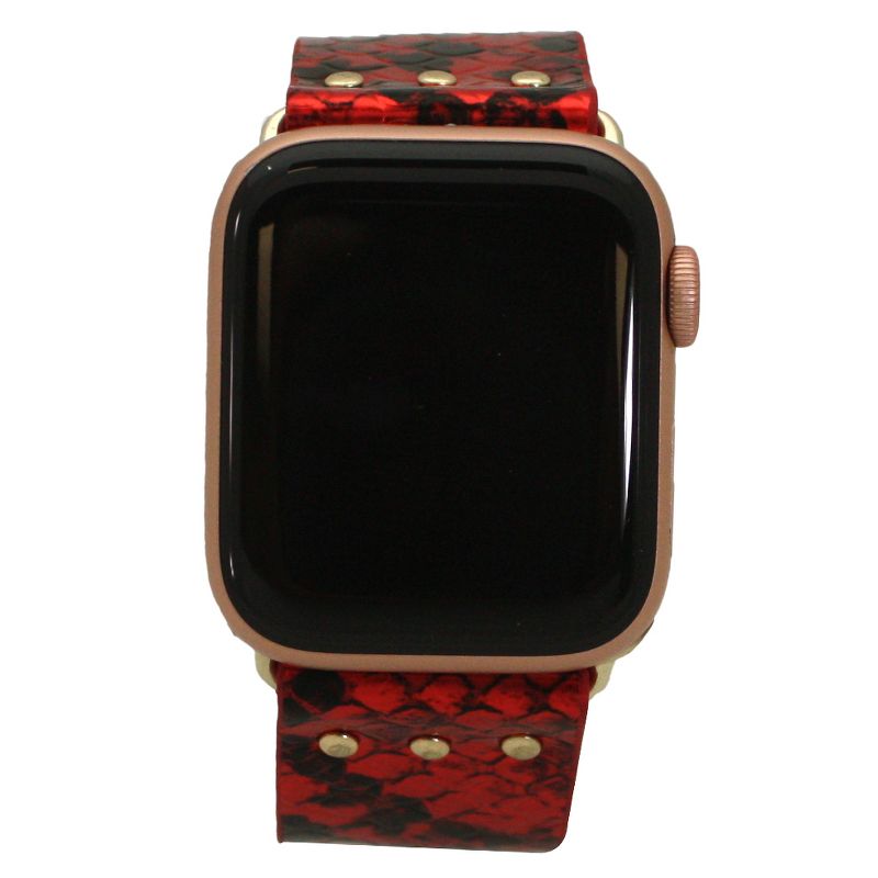Olivia Pratt Metallic Snake Snap-Button Apple Watch Band, 3 of 6