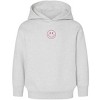 The Juniper Shop Embroidered Smiley Face Outline Toddler Hoodie - 3 of 4