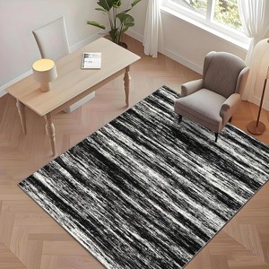 Acekool Washable Area Rug, Modern Non Slip Low Pile Soft Accent Carpet for Living Room Bedroom Dining, Stain-Resistant - 1 of 4