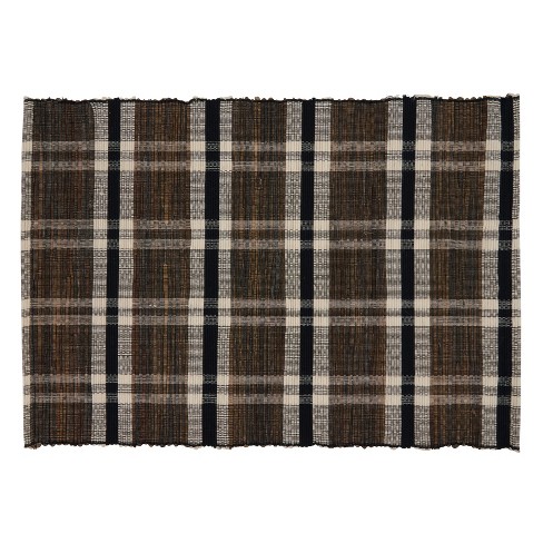 Saro Lifestyle Plaid Woven Water Hyacinth Placemat (Set of 4) - image 1 of 4