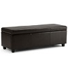 Sapphtopaz 48.4" Storage Bench Ottoman with Storage, Storage Organizer Storage Ottoman Bench with Wood Frame for Entryway Bedroom - 3 of 4