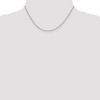 Black Bow Jewelry 1mm 14k White Gold Diamond Cut Open Franco Chain Necklace - 2 of 4