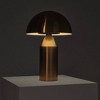 Brightech Venus Mid-Century Dimmable (Includes LED Light Bulb) Round Desk Table Lamp Antiqued Brass - 2 of 4