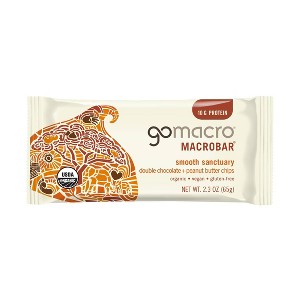 GoMacro  Double Chocolate + Peanut Butter Chips MacroBar - 1ct/ 2.3oz - 1 of 4