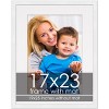 PosterPalooza | White Frame with White Photo Mat, UV Acrylic Front, Foam Board Backing, 60 Sizes Available - 2 of 4