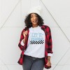 Simply Sage Market Women's Graphic Sweatshirt Let It Snow Checkered - 2 of 3