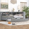 NicBex Full Sized Daybed Morden 86.9" Daybed with Storage, Full Day bed with Trundle, Storage Cabinets and USB Ports for Apartment - 4 of 4