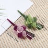 Unique Bargains Women's Metal Long Duckbill Hair Clips Green Purple 5.31"x2.17"x1.18" 2 Pcs - 4 of 4