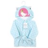 Hudson Baby Infant Girl Plush Animal Face Bathrobe, Mermaid, 0-9 Months - 2 of 2