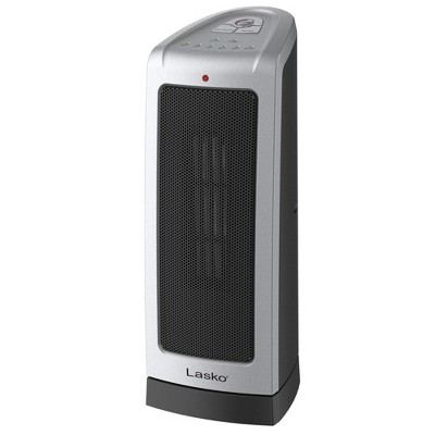 Lasko 5309 Portable Electric 1500 Watt Room Oscillating Ceramic Tower Space Heater with Adjustable Thermostat and Electronic Controls