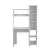 NicBex Home Office Desk 38.7" W Modern Writing Desk with 5-Tier Open Storage Bookshelves and Wooden Frame for Office, Study, Living Room - 3 of 4