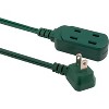 Philips 15' 3-Outlet Polarized Extension Cord Indoor Green - 2 of 4