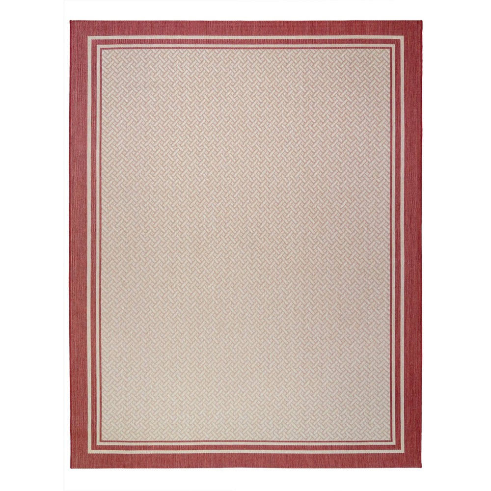 Photos - Area Rug 5'3" x 7' Paseo Soroa Outdoor Rug Grain/Red - Avenue33