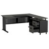 Resenkos Computer Desk, Gaming Desk,Industrial L-Shaped Desk, 63" Computer Executive Desk with File Cabinet,Black - 4 of 4