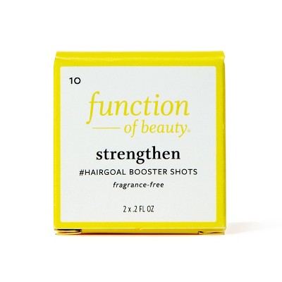 Function of Beauty Strengthen #HairGoal Booster Shots with Pea Sprout Extract - 2pk/0.2 fl oz