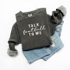 Simply Sage Market Talk Football To Me Garment Dyed Sweatshirt - 3 of 4