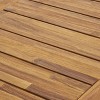 Maggift Patio End Table, Waterproof Portable Patio Small Side Table for Garden, Balcony, Courtyard, Poolside, Patio, Brown, 69"*35.5"*29.5" - 4 of 4