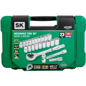 SK Hand Tools SK01355 23 Piece 1/2 216P Mechanic Tool Set - 1 of 1