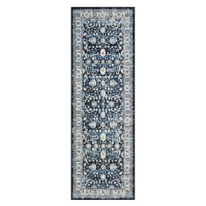 COZONY Washable Runner Rug for Hallway Kitchen, Non-Slip Soft Floral Carpet with Rubber Backing for Laundry Room, Bedroom, Bathroom Area Rug - 1 of 4
