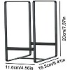 LunaLulinlk 2 Pack Plate Holders Organizers Black Upright Cabinet Dish Drying Racks Metal Stands for Countertop and Cupboard - 2 of 4