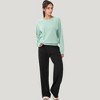 Anna-Kaci Active Women's High Waist Wide Leg Athletic Pants with Side Pockets and Elastic Waistband - 2 of 4