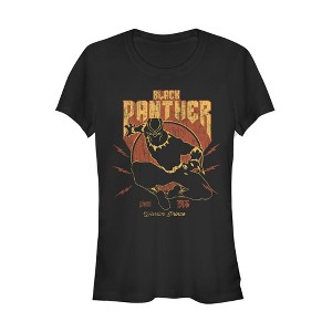 Juniors Womens Marvel Black Panther Warrior Prince Bolt T-Shirt - 1 of 3