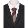 INSPIRE CHIC Men's Striped Regular Contrast Color Necktie - 4 of 4