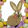 16" Pastel Egg Wreath with Bunny Head Center - National Tree Company - 3 of 4