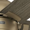 Hunter 52" Erling Ceiling Fan Burnished Brass Finish with LED Light and Pull Chain Control for Modern Rustic Spaces - 4 of 4