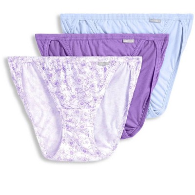 Jockey Women's Elance String Bikini - 3 Pack 6 Wake Blue/garden Blooms ...