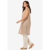 Woman Within Plus Size Lightweight Linen Vest - 4 of 4