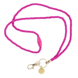 Twisted Rope Lanyard with Oval Clip Pink - Yoobi , Kids Unisex, Size: Small